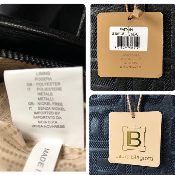 Laura Biagiotti black monogram tote - Picture 11 of 11